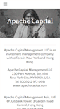 Mobile Screenshot of apachecapital.com